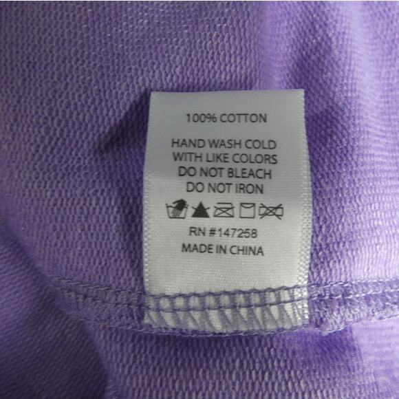 Simply Southern XL Sweatshirt BE KIND Purple Pockets Long Sleeves Sparkle - Picture 7 of 7